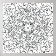 Peaceful Autumn: Fall Foliage Colouring Poster