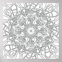 Peaceful Autumn: Fall Foliage Colouring Poster