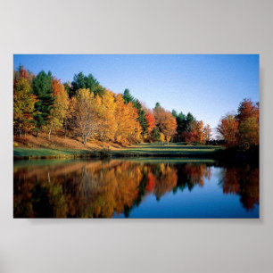 Peaceful Autumn In Vermont Poster