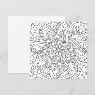 Peaceful Autumn: Woodland Colouring Card