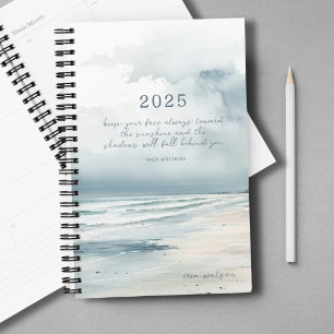 Peaceful Beach Custom Quote Weekly Planner