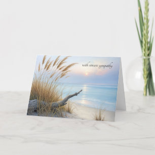 Peaceful Beach Morning Sympathy Card