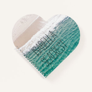 Peaceful Beach Waves Name Notebook