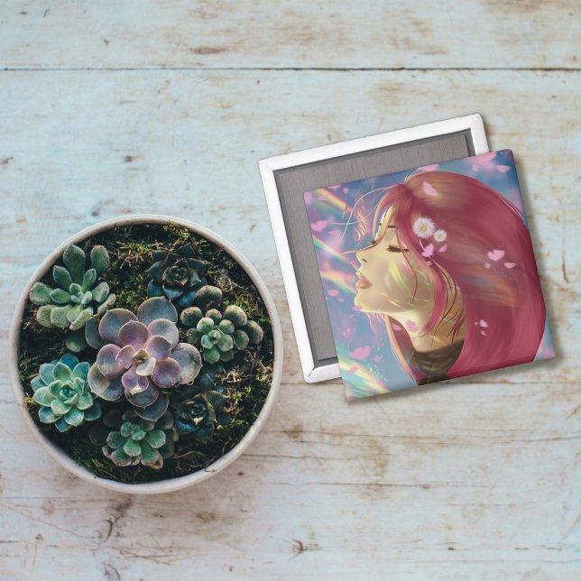 Peaceful Bloom Rainbow Touches Magnet (Creator Uploaded)