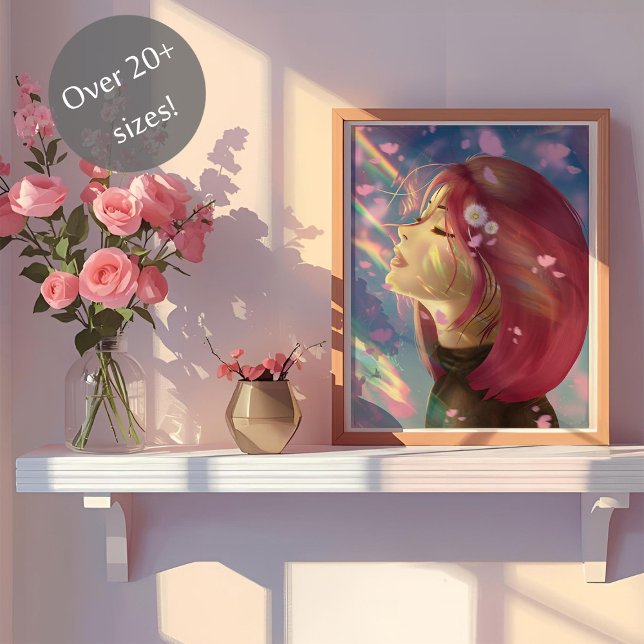 Peaceful Bloom Rainbow Touches Poster (Creator Uploaded)