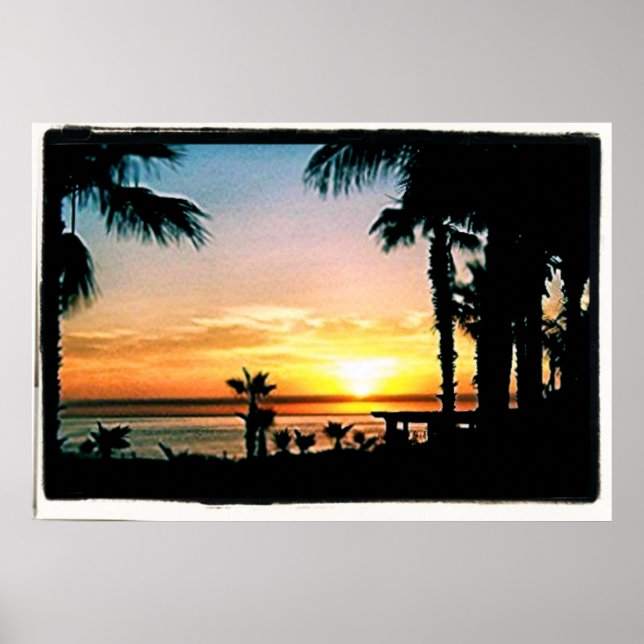 Peaceful Cabo Sunset Poster (Front)