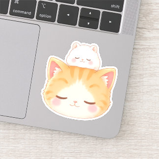 Peaceful Cat and Hamster: Eyes Closed
