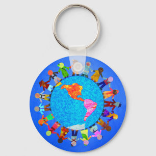 Peaceful Children Key Ring