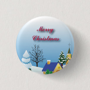 Peaceful Christmas Church Amazing Calm Fab 3 Cm Round Badge