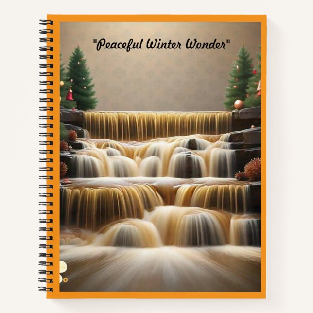 "Peaceful Christmas Reflections" Notebook (Front)