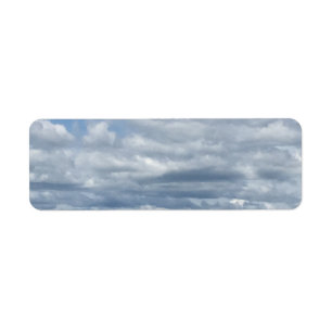 Peaceful Clouds and Sea Return Label Return Address Label