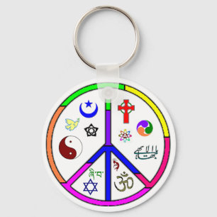 Peaceful Coexistence Key Ring