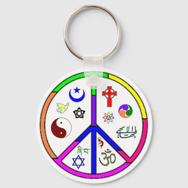 Peaceful Coexistence Key Ring (Front)
