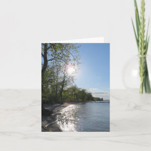 Peaceful Cove on the Lake, Blank Note Card