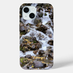 Peaceful Creek Waterfall Nature Scene iPhone 15 Case