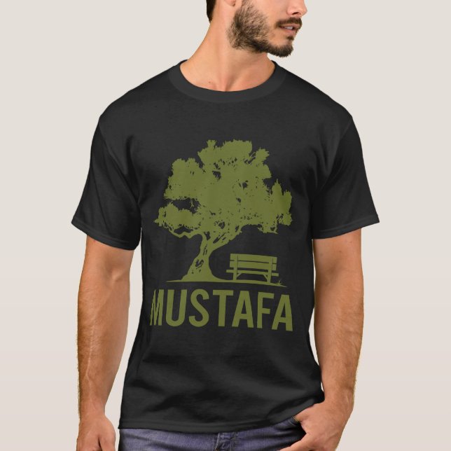 Peaceful Day - Mustafa Name T-Shirt (Front)
