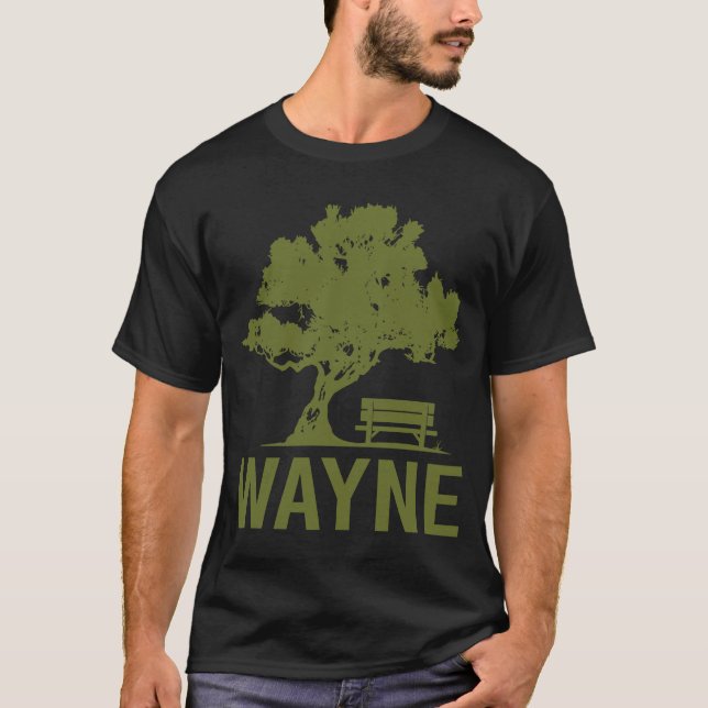 Peaceful Day - Wayne Name T-Shirt (Front)