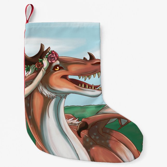 Peaceful Days Small Christmas Stocking (Front)