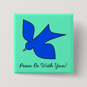 Peaceful Dove 15 Cm Square Badge