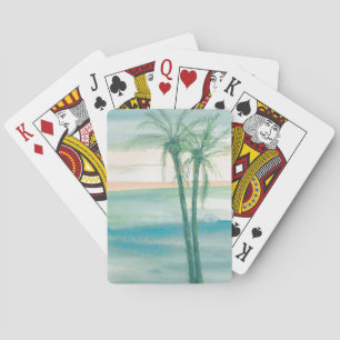 Peaceful Dusk Tropical Playing Cards