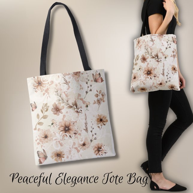Peaceful Elegance Tote Bag (Creator Uploaded)