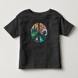 Peaceful Elements: Nature & Cosmos Toddler T-Shirt