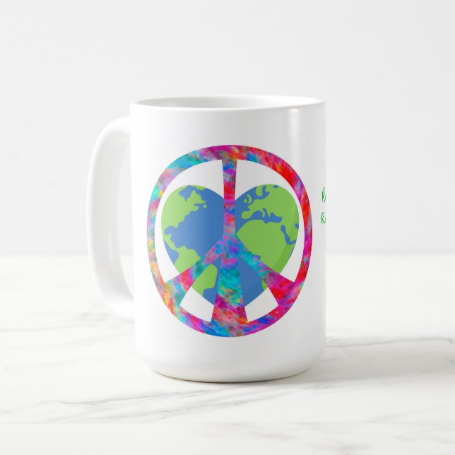Peaceful Embrace Earth Coffee Mug (Front Left)