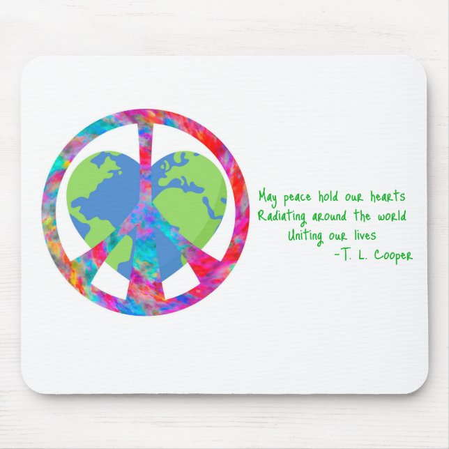 Peaceful Embrace Earth Mouse Pad (Front)
