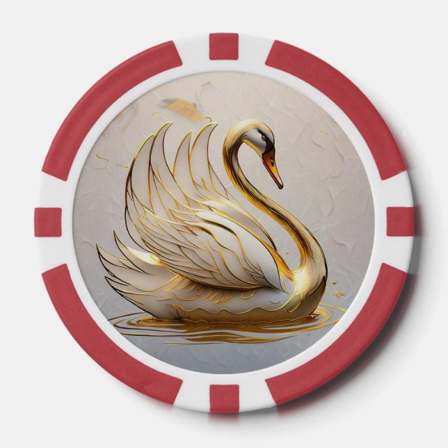 "Peaceful Escape from Chaos" Poker Chips (Front)