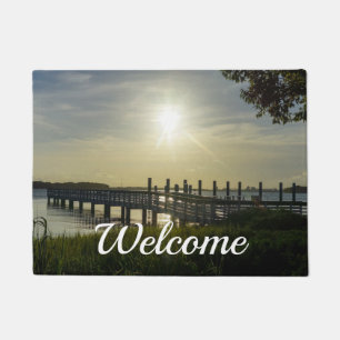 Peaceful Evening At Cooper River Welcome Doormat
