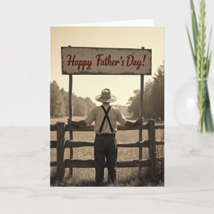 Peaceful Fathers Day Field Card