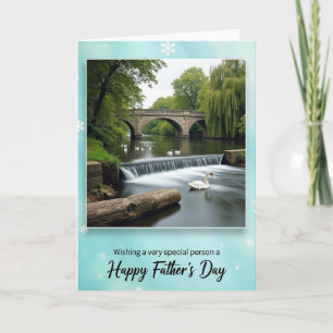 Peaceful Fathers Day Scene Card