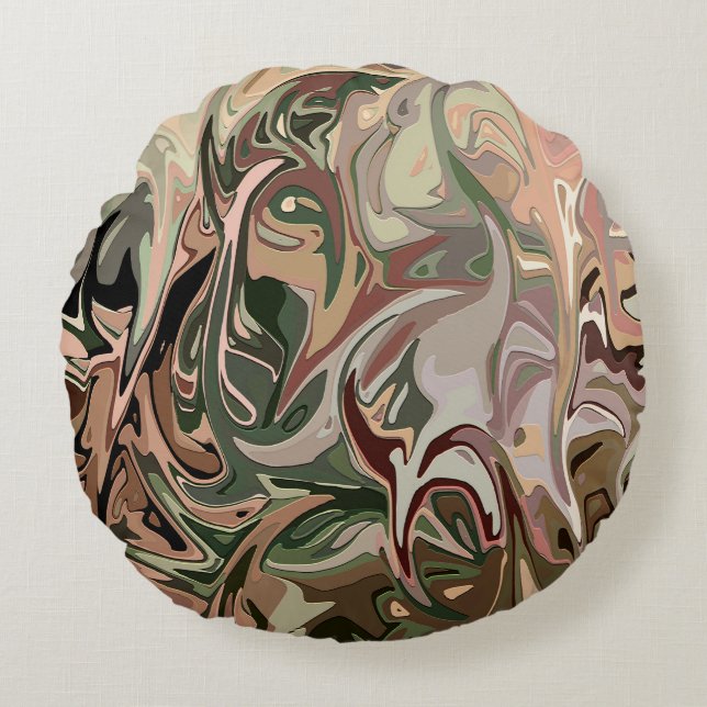 Peaceful Feelings..... Round Cushion (Front)