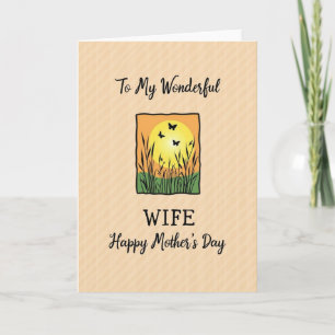 Peaceful Field Mothers Day Card