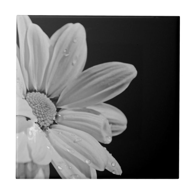 Peaceful Floral Ceramic Tile (Front)