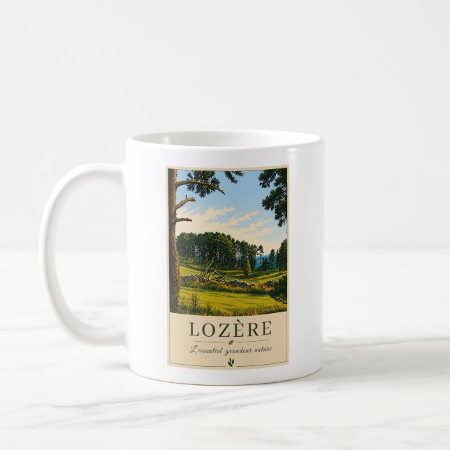 Peaceful Forest Meadow Coffee Mug (Left)