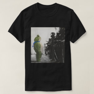 Peaceful Frog Protest Art Tee