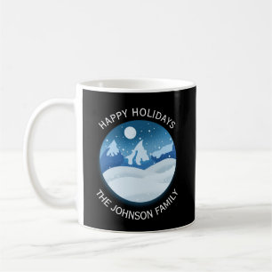 Peaceful Frosted Landscape Custom Coffee Mug