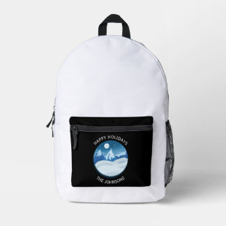 Peaceful Frosted Landscape Custom Printed Backpack