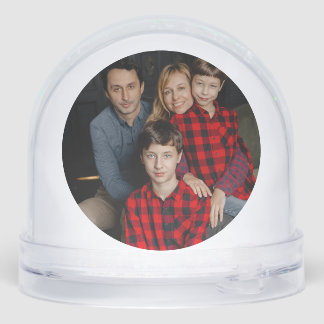 Peaceful Frosted Landscape Custom Snowglobe