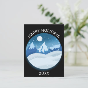 Peaceful Frosted Landscape Postcard