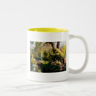 Peaceful garden in Guernsey 1 Two-Tone Coffee Mug