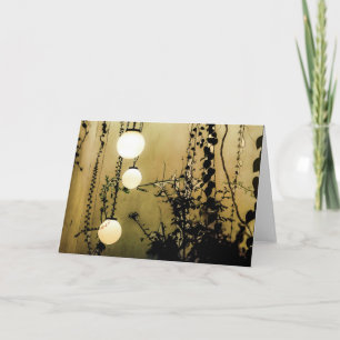 Peaceful Garden in Sepia Tones Note Card