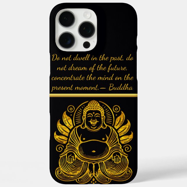 Peaceful Golden Buddha Case-Mate iPhone Case (Back)