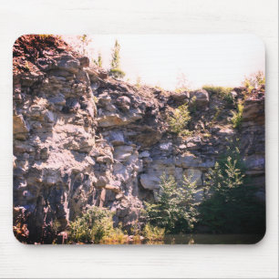 Peaceful Granite Rock Quarry Nature Mouse Pad