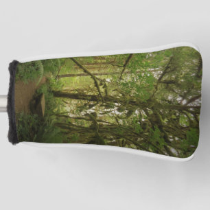 Peaceful Green Forest Trail in Washington Golf Head Cover