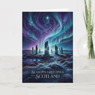 Peaceful Highland Christmas Landscape Card