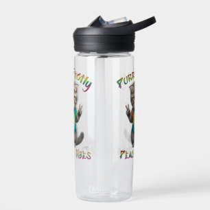 Peaceful Hippie Boho Kitten Vibes Water Bottle