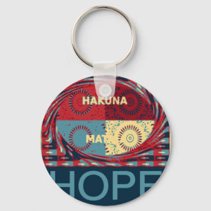 Peaceful Hope: A Calming Design Hakuna Matata Key Ring