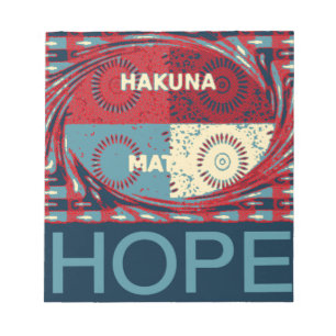 Peaceful Hope: A Calming Design Hakuna Matata Notepad